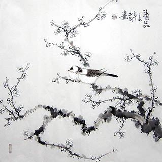 Chinese Plum Blossom Painting,66cm x 66cm,dyc21099007-x
