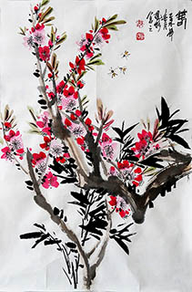 Chinese Plum Blossom Painting,46cm x 68cm,hfg21144004-x