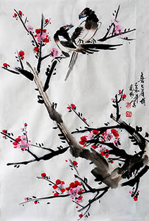 Chinese Plum Blossom Painting,46cm x 68cm,hfg21144009-x