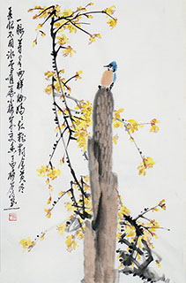 Chinese Plum Blossom Painting,46cm x 68cm,ms21139002-x