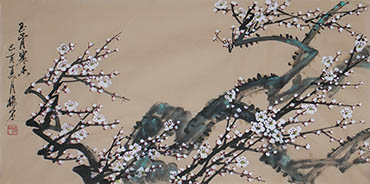 Chinese Plum Blossom Painting,34cm x 69cm,ms21139014-x