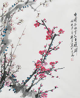 Chinese Plum Blossom Painting,50cm x 60cm,ms21139021-x