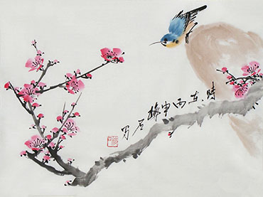 Chinese Plum Blossom Painting,34cm x 46cm,ms21139026-x