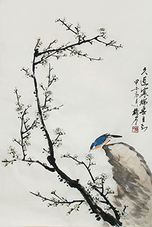 Chinese Plum Blossom Painting,69cm x 46cm,ms21139033-x