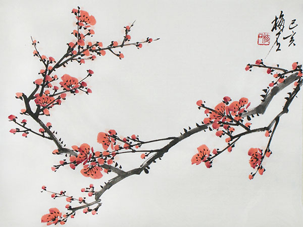 Plum Blossom,34cm x 46cm(13〃 x 18〃),ms21139044-z