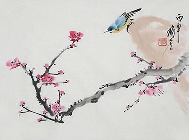 Chinese Plum Blossom Painting,34cm x 46cm,ms21139047-x
