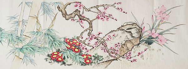 Plum Blossom,46cm x 135cm(18〃 x 53〃),sl21145001-z