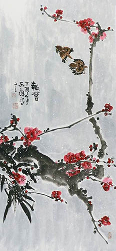 Plum Blossom,45cm x 96cm(18〃 x 38〃),syq21141004-z