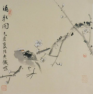 Chinese Plum Blossom Painting,34cm x 34cm,tl21140014-x
