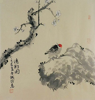 Chinese Plum Blossom Painting,50cm x 50cm,tl21140016-x
