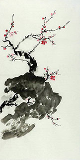 Chinese Plum Blossom Painting,50cm x 100cm,wxg21143005-x