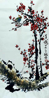 Chinese Plum Blossom Painting,50cm x 100cm,zym21142003-x