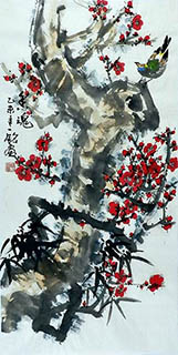 Chinese Plum Blossom Painting,50cm x 100cm,zym21142028-x