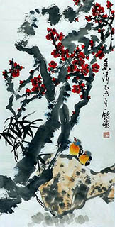 Chinese Plum Blossom Painting,50cm x 100cm,zym21142034-x