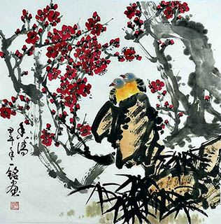 Chinese Plum Blossom Painting,66cm x 66cm,zym21142045-x