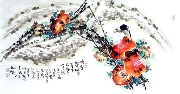 Pomegranate,50cm x 100cm(19〃 x 39〃),2559001-z