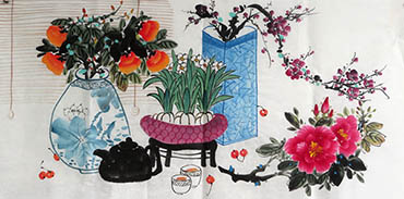 Chinese Qing Gong Painting,50cm x 100cm,2350001-x
