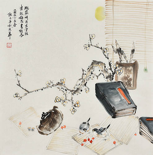 Qing Gong,69cm x 69cm(27〃 x 27〃),2351002-z
