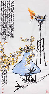Chinese Qing Gong Painting,68cm x 136cm,2371029-x