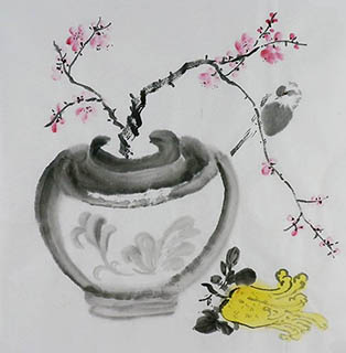 Chinese Qing Gong Painting,50cm x 50cm,2407102-x