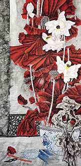 Chinese Qing Gong Painting,68cm x 136cm,2533048-x