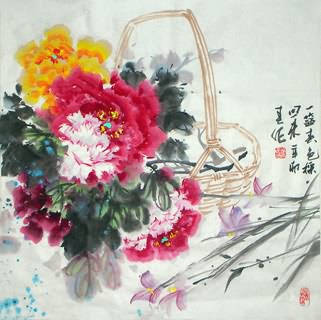 Chinese Qing Gong Painting,69cm x 69cm,2695030-x