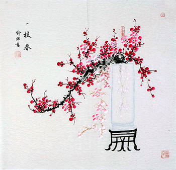 Chinese Qing Gong Painting,65cm x 63cm,jh21176003-x
