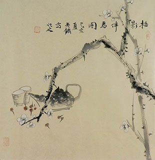 Chinese Qing Gong Painting,50cm x 50cm,tl21140027-x
