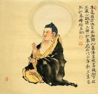 Chinese Ru Lai Painting,40cm x 40cm,3546004-x