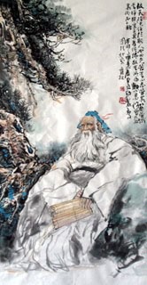 Chinese Sages Painting,69cm x 138cm,3447014-x