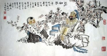Chinese Sages Painting,50cm x 100cm,3518113-x