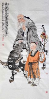 Chinese Sages Painting,66cm x 136cm,3776053-x