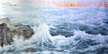 Chinese Sea Painting,120cm x 240cm,1047013-x