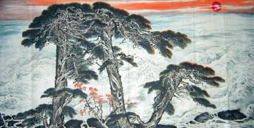 Chinese Sea Painting,120cm x 240cm,1332004-x
