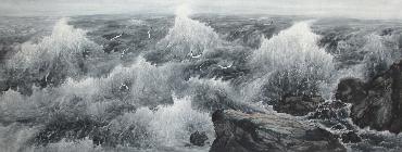 Chinese Sea Painting,70cm x 180cm,lh11083009-x