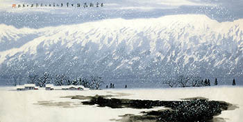 Chinese Snow Painting,68cm x 136cm,1095109-x