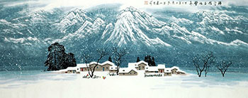 Chinese Snow Painting,70cm x 180cm,1095111-x