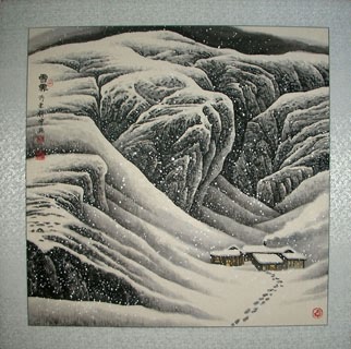 Chinese Snow Painting,98cm x 98cm,1167002-x
