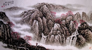 Chinese Snow Painting,66cm x 136cm,1167003-x