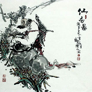 Chinese the Eight Immortals Painting,68cm x 68cm,ys31124004-x
