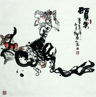 Chinese the Eight Immortals Painting,68cm x 68cm,ys31124009-x