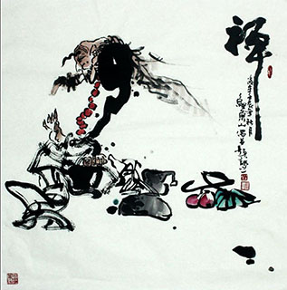 Chinese the Eight Immortals Painting,68cm x 68cm,ys31124010-x