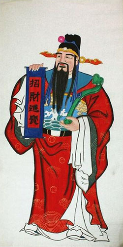 the Three Gods of Fu Lu Shou,68cm x 136cm(27〃 x 54〃),3449010-z