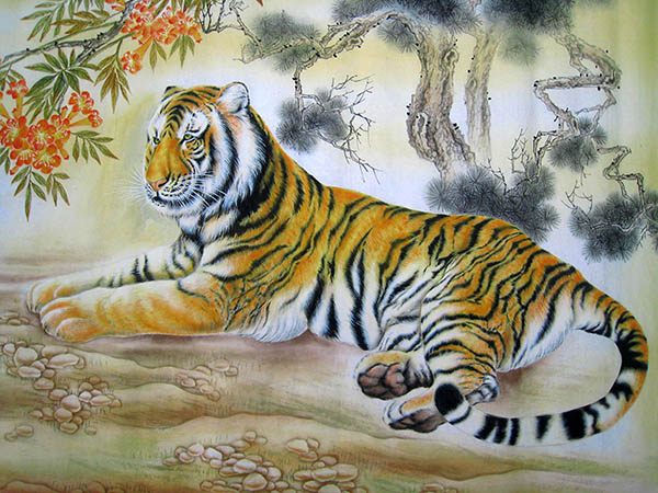 Tiger,60cm x 80cm(23〃 x 31〃),4011007-z