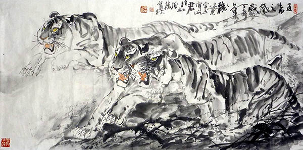 Tiger,68cm x 136cm(27〃 x 54〃),4447009-z