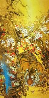 Chinese Tiger Painting,65cm x 134cm,4682010-x