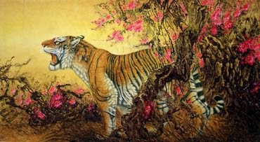 Chinese Tiger Painting,92cm x 174cm,4682011-x
