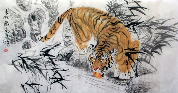 Tiger,66cm x 136cm(26〃 x 53〃),4695037-z