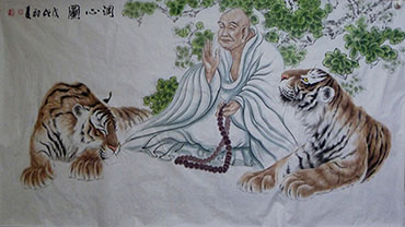 Chinese Tiger Painting,90cm x 180cm,4695092-x