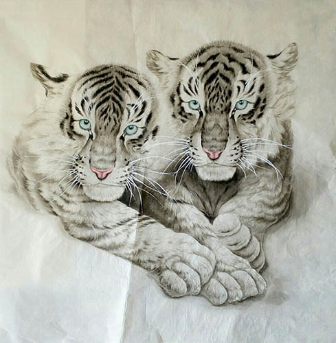 Tiger,80cm x 80cm(31〃 x 31〃),4695097-z